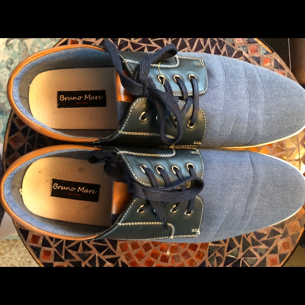 Blue, size 13 Oxford style men’s shoes